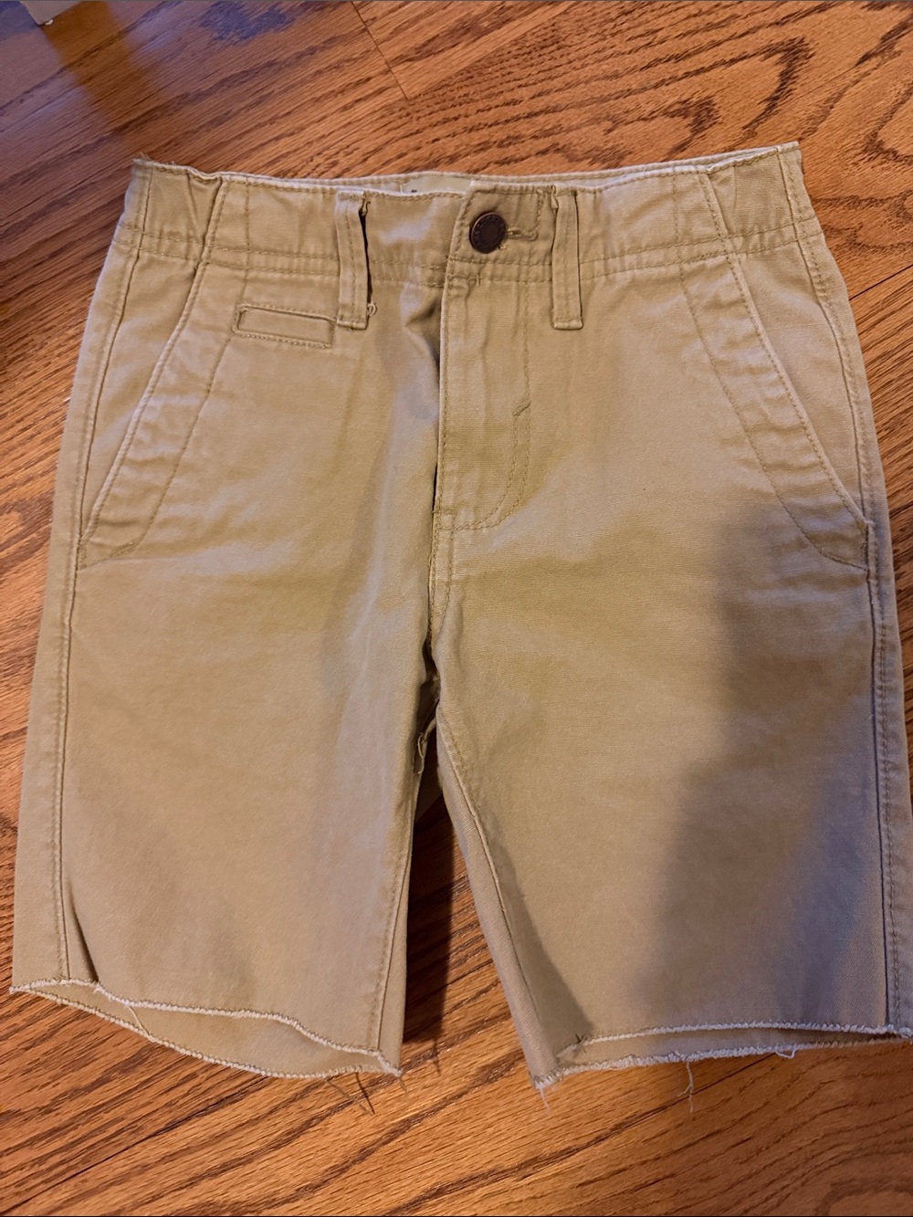 Boys Lucky Khaki Casual Cotton Shorts